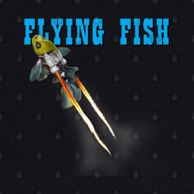 Flying Fish Funny The Rocketeer Retro Vintage 90's Movie Parody by BoggsNicolas